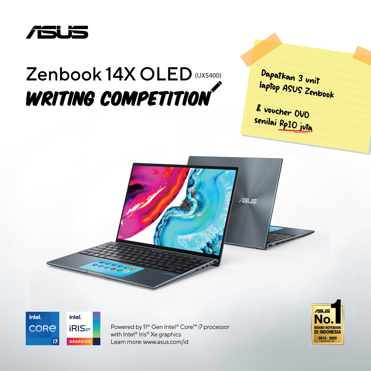 ASUS Zenbook 14X OLED (UX5400) Writing Competition