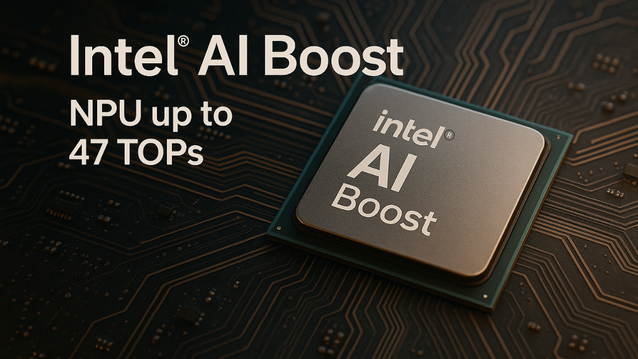 Intel® AI Boost NPU up to 47 TOPs