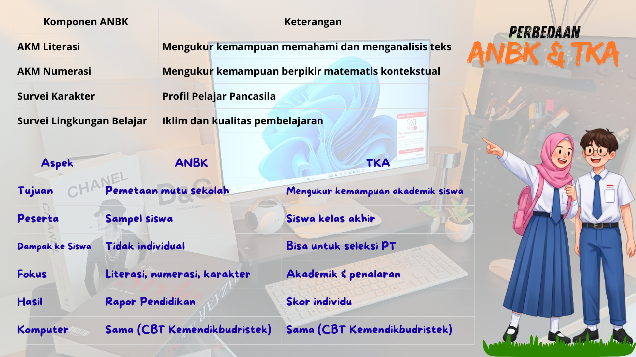 Perbedaan ANBK dan TKA